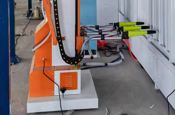 Electrical cabinet powder coating line application
