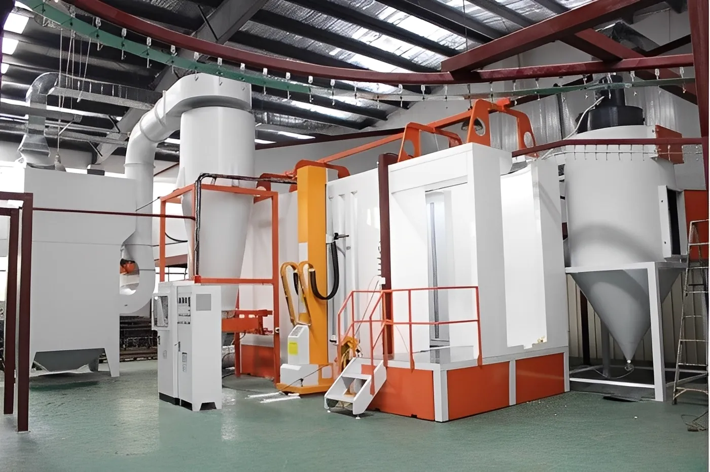 Big cyclone powder room system
