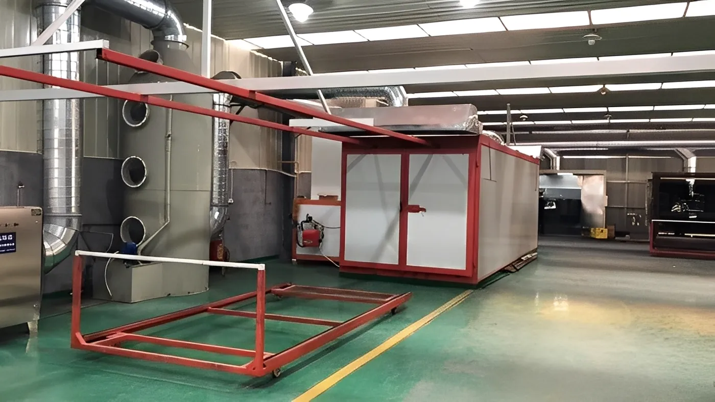 Curing oven insulation detail