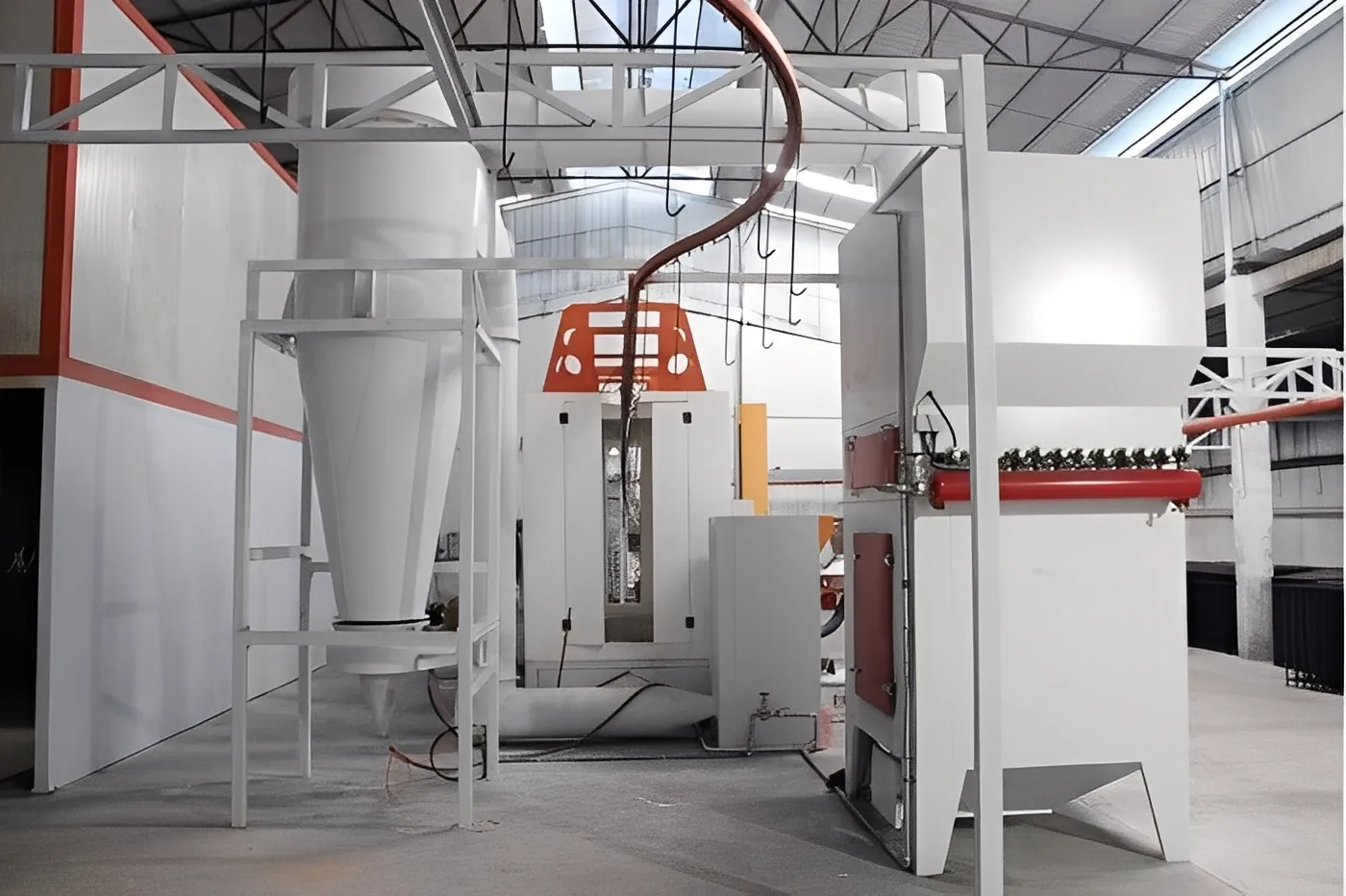 Electrical cabinet powder booth