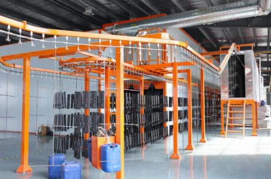 Spray pretreatment tunnel