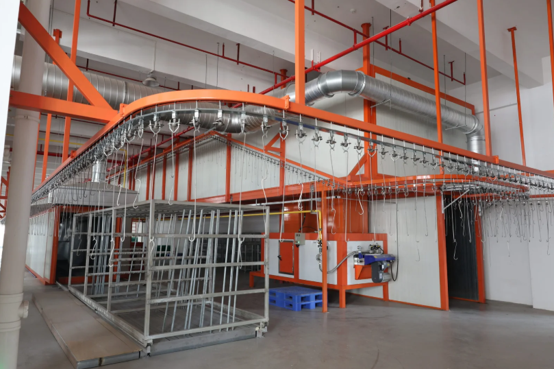 Powder coating line layout drawing