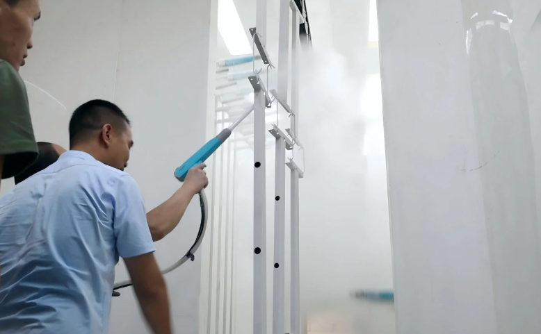 Manual powder coating line