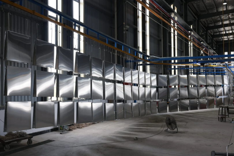 Manual powder coating line