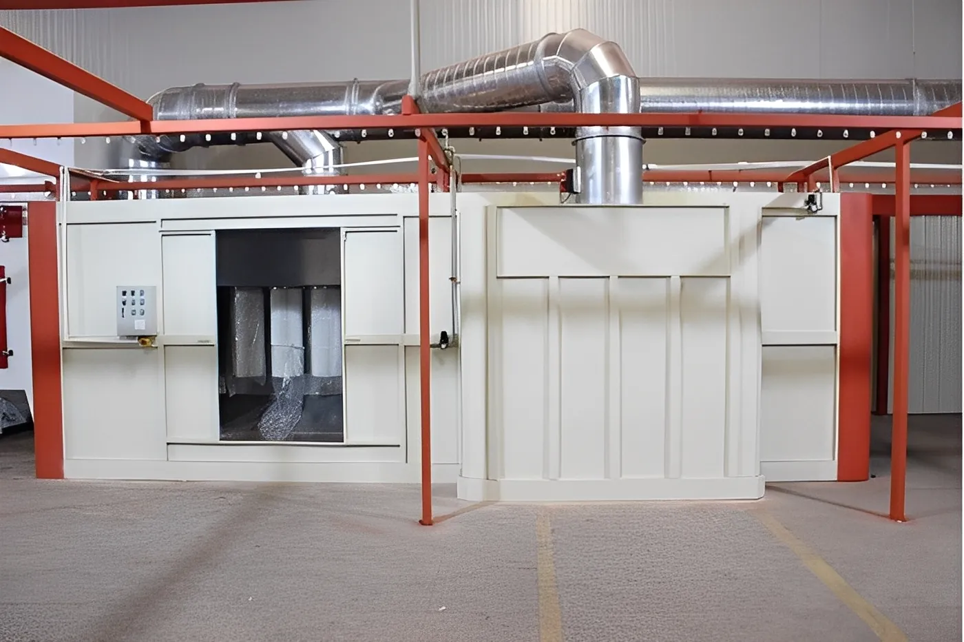 Powder coating booth