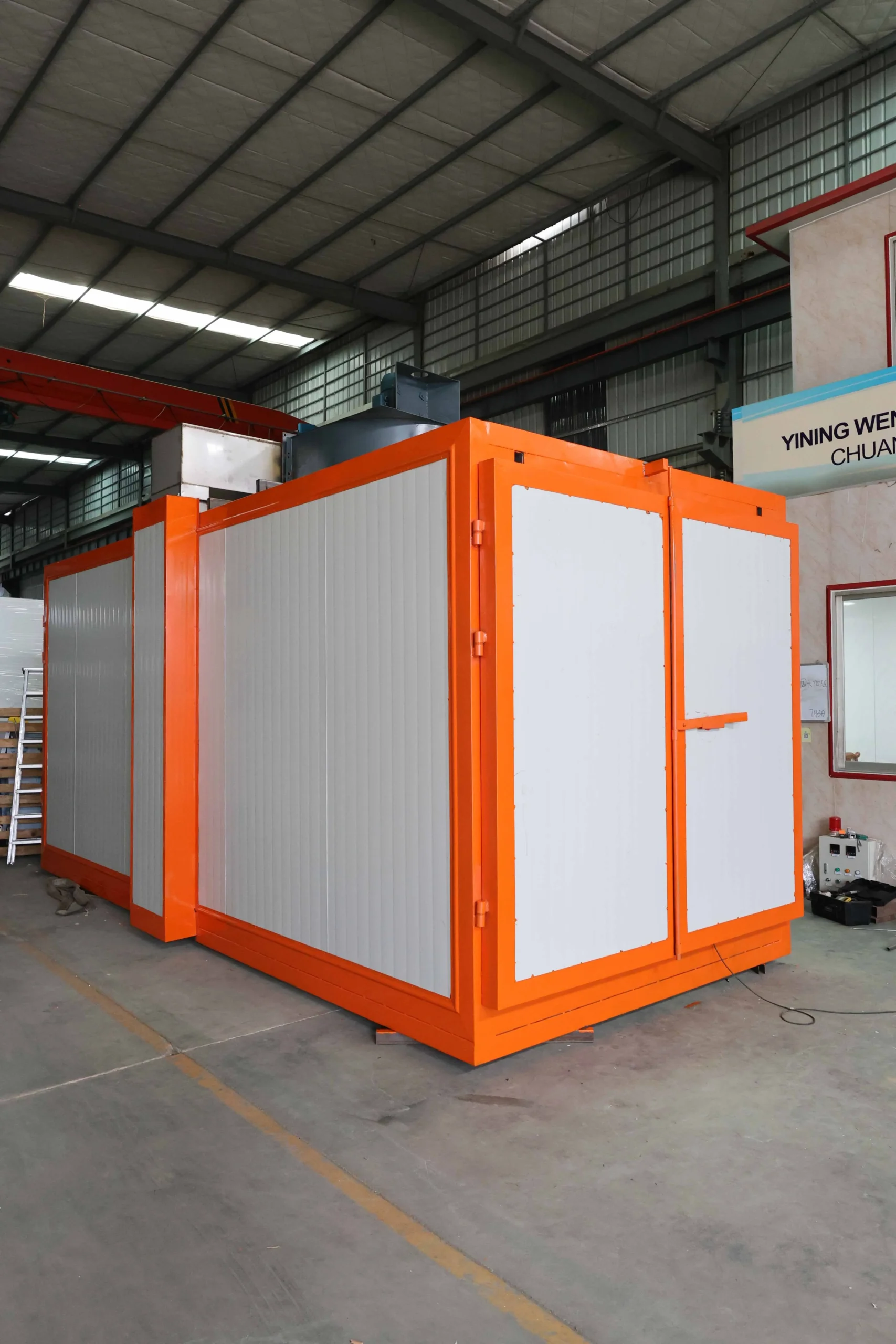 Hybrid Powder Coating Oven with flexible electric and gas heating