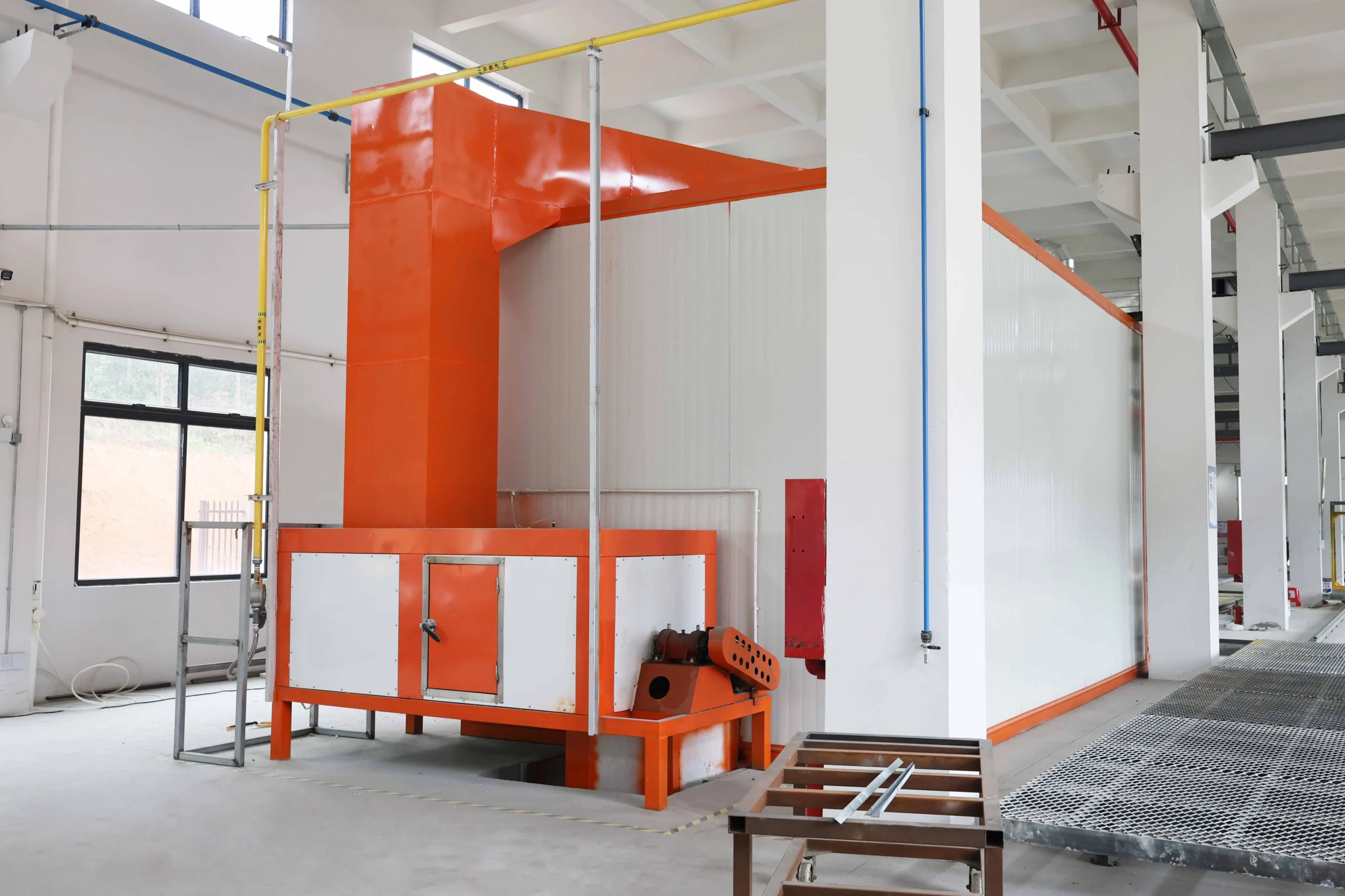 Natural gas curing furnace for building materials powder coating line