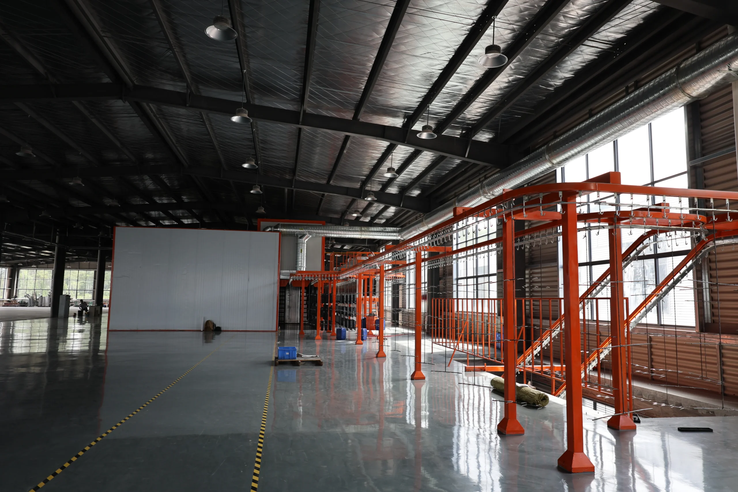 Powder coating booth