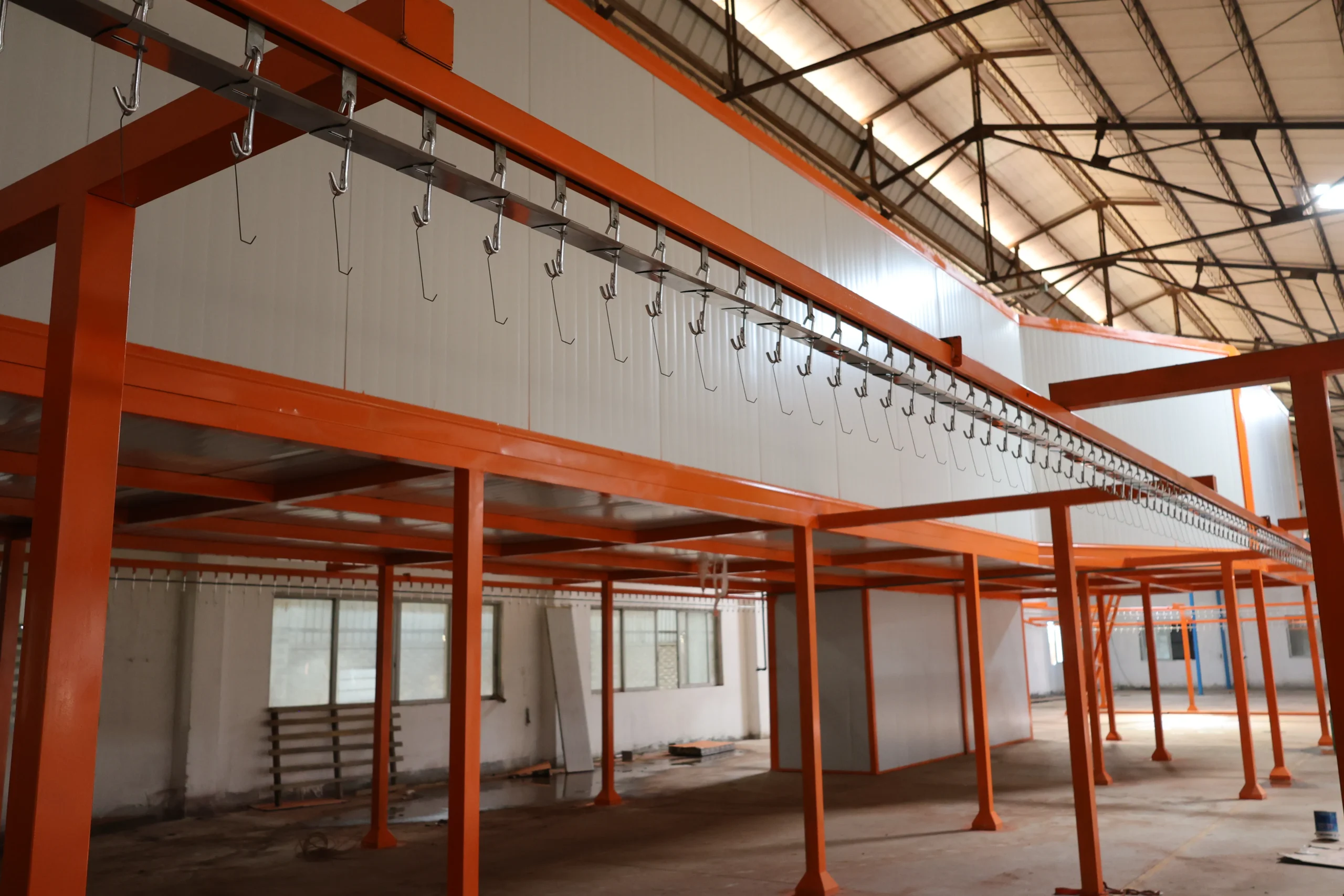 Powder coating booth