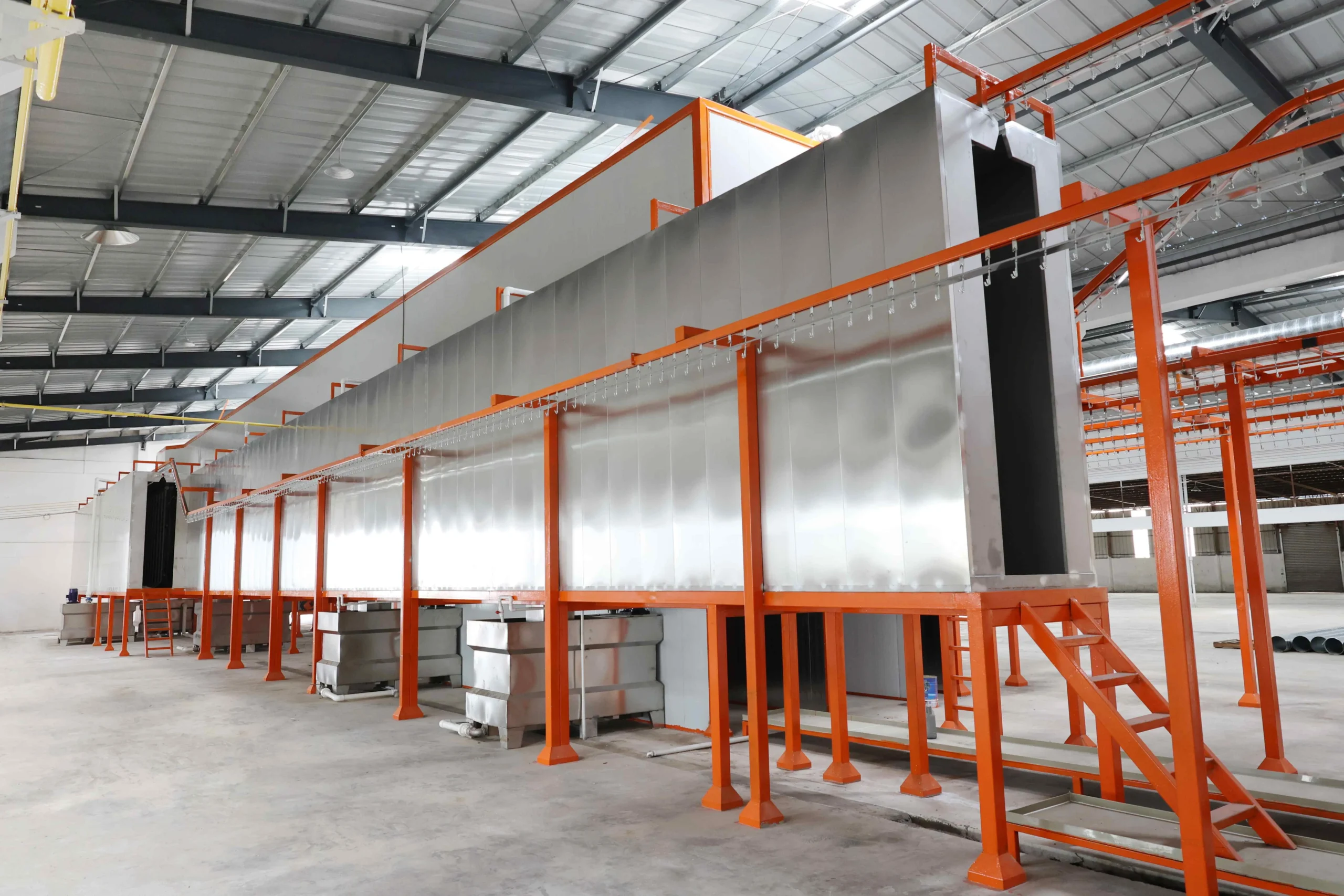 Customized powder coating line layout design