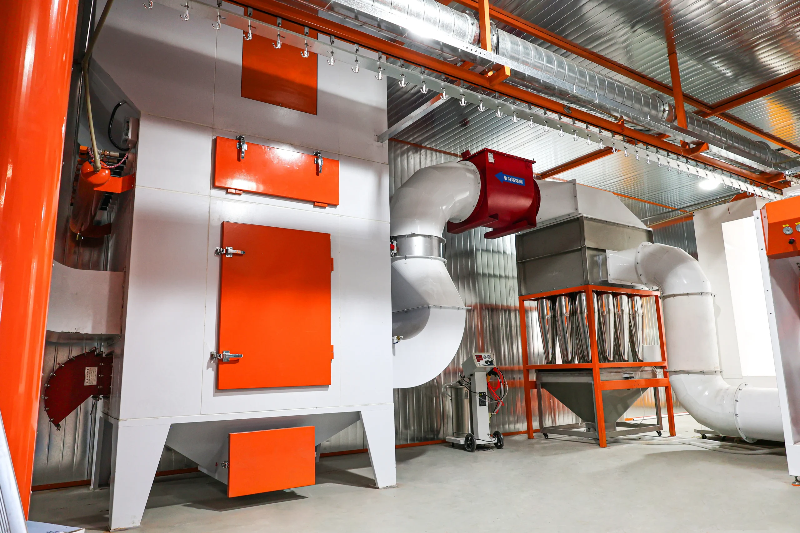 PLC and environmental system customization for machinery coating line