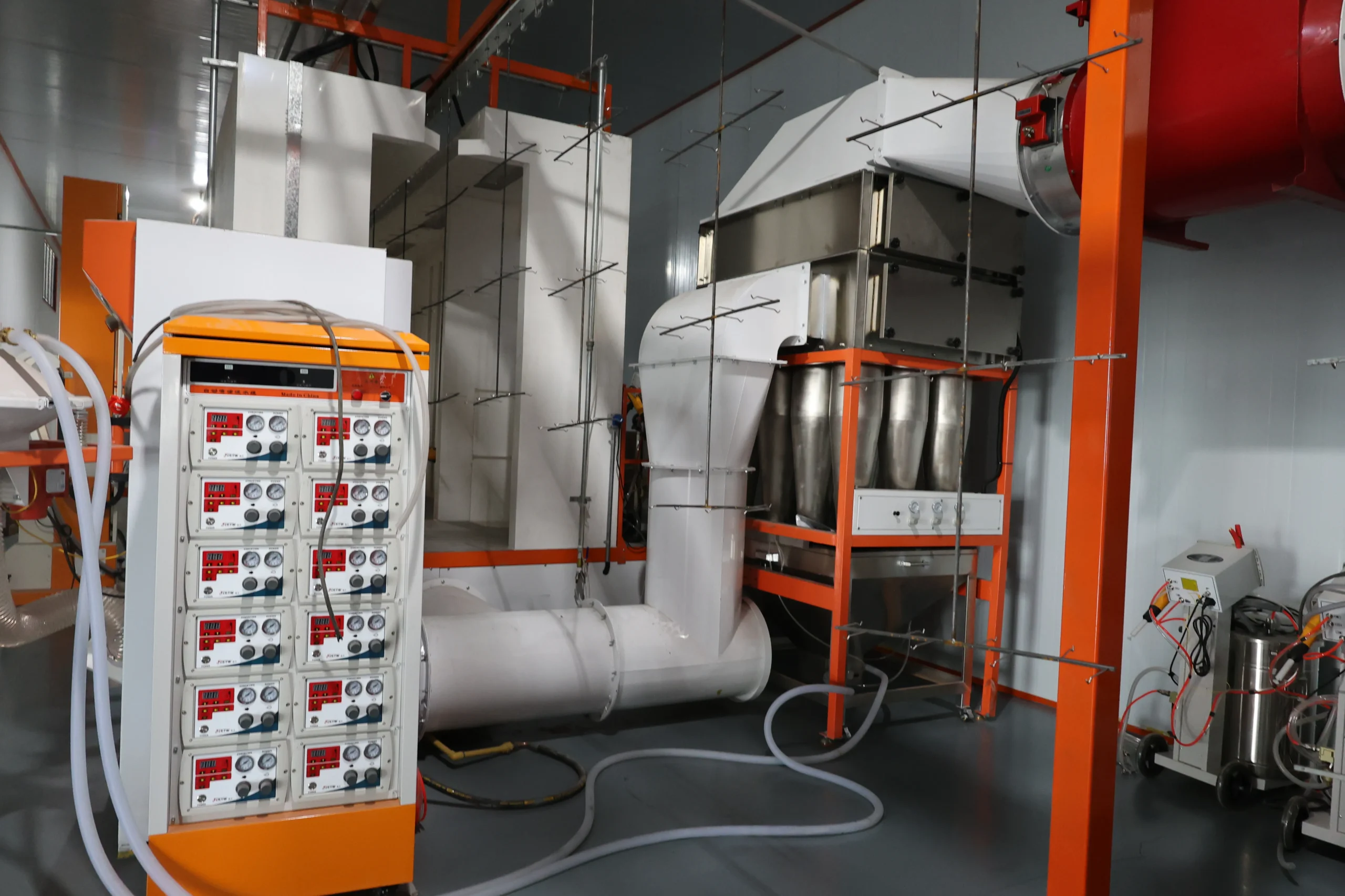 Heating System Production - electric heating elements and gas burner assembly