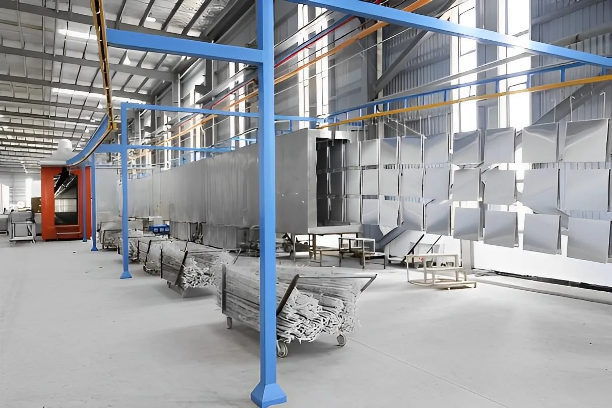 Mechanical parts coating for covers panels brackets and structural components