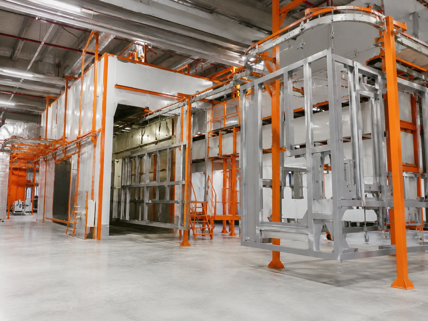 Large prefabricated house steel structure powder coating