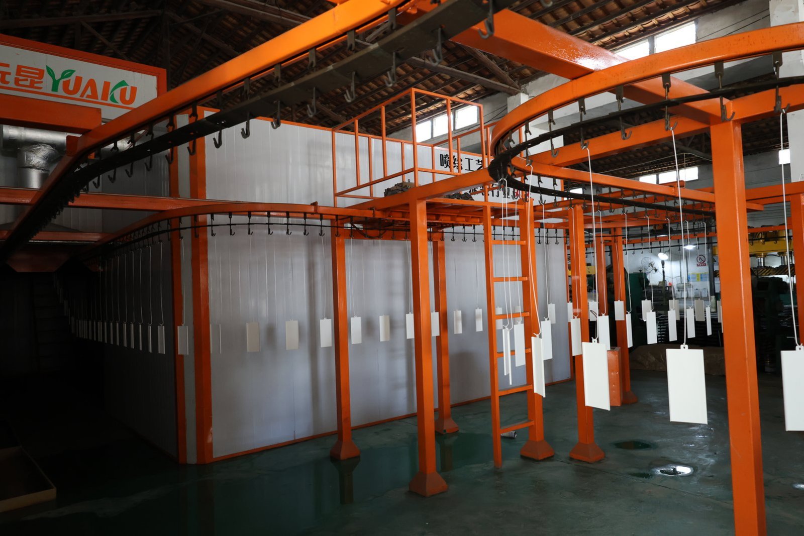 Small appliance metal brackets frames and parts powder coating