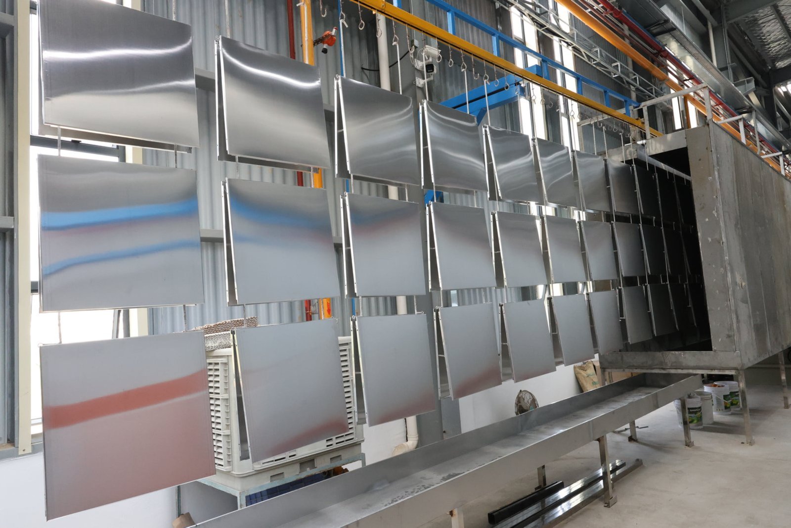Eco friendly machinery powder coating line
