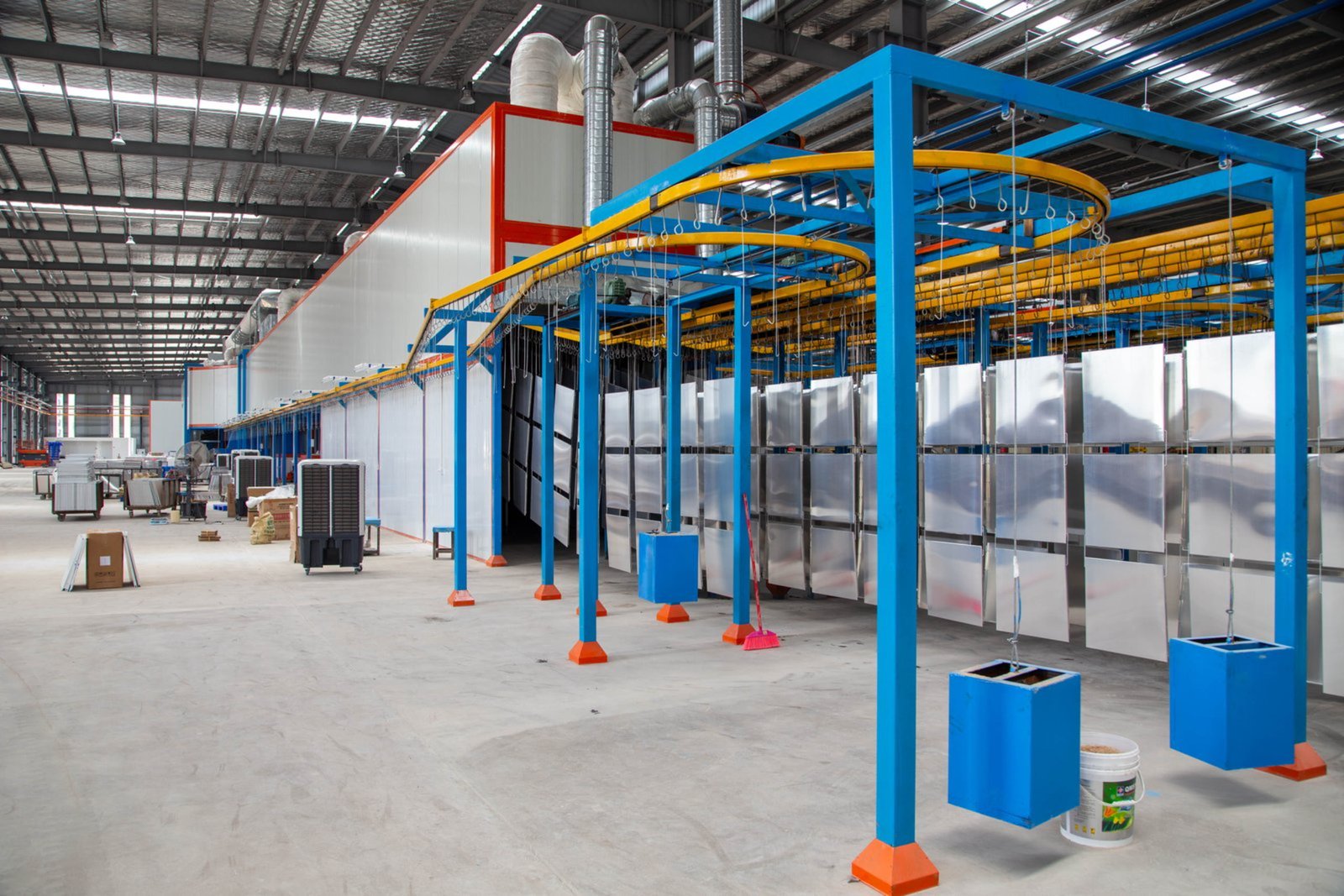 Home appliance industry powder coating line for appliance coating and electrical equipment coating main view