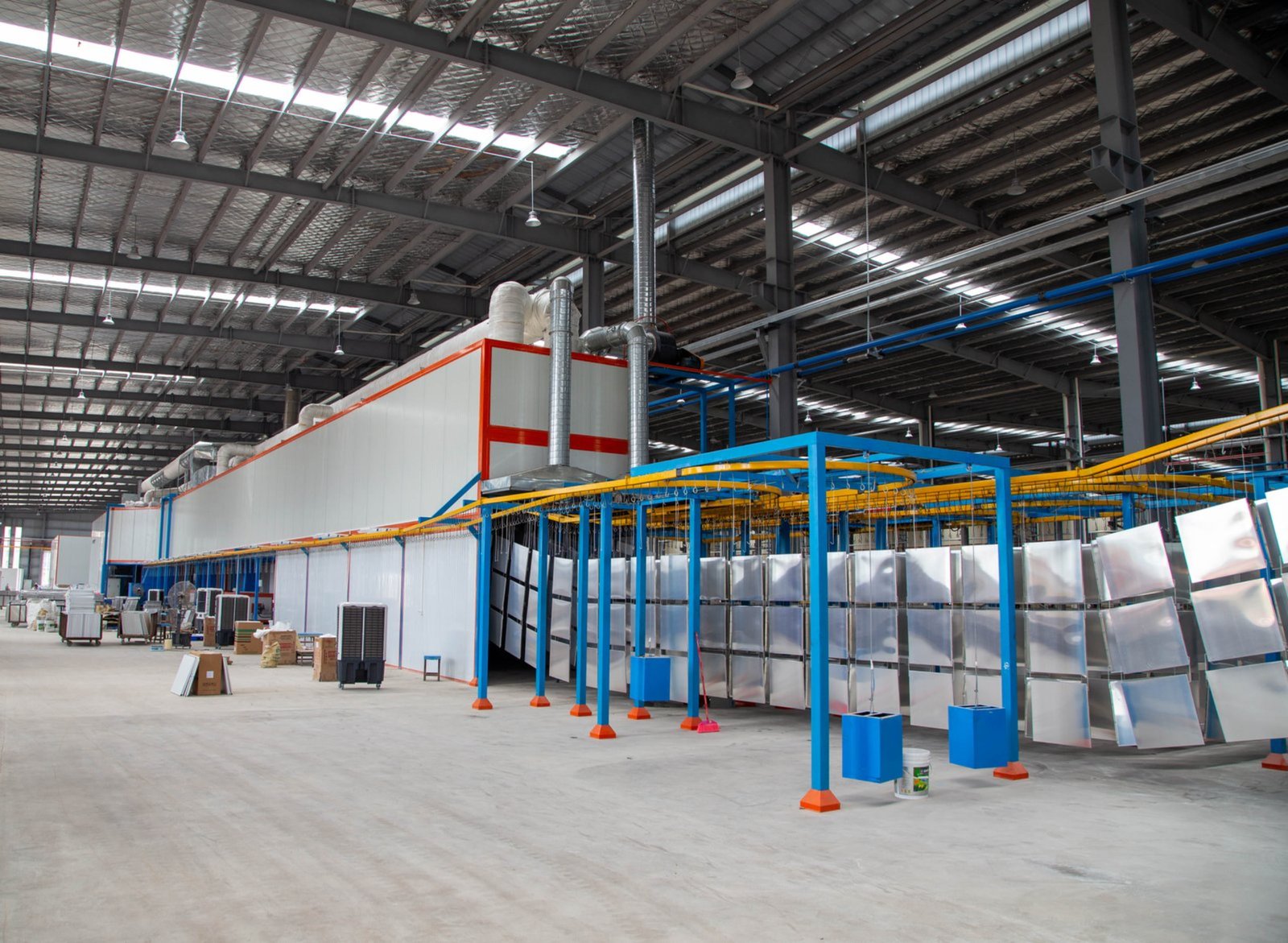 Coating aluminum profiles