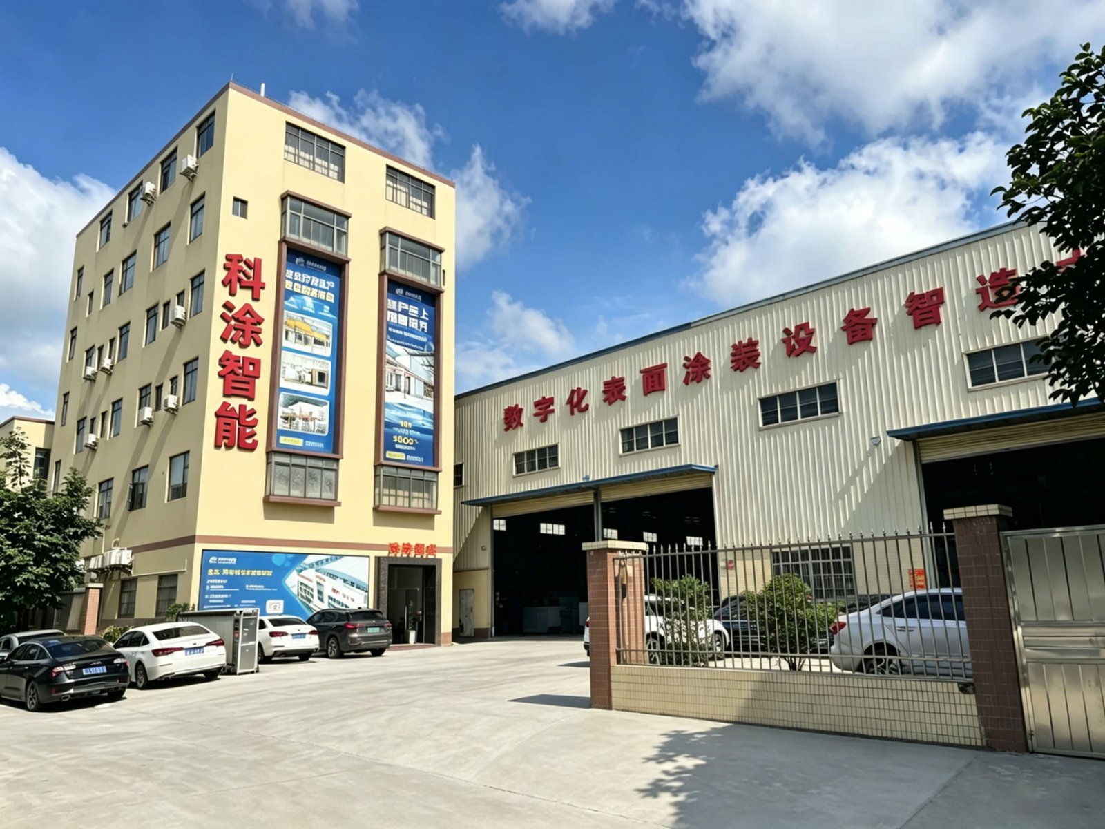 Engineer discussing customized gas powder coating curing oven solution with buyer